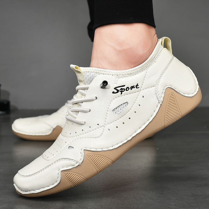Herren Sportliche Freizeitschuhe aus atmungsaktivem Leder mit rutschfester Sohle R&B
