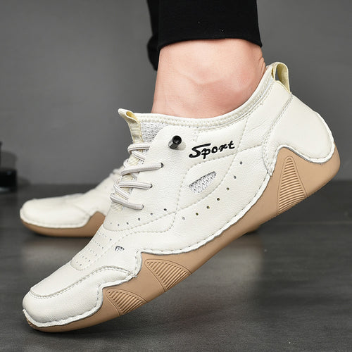 Herren Sportliche Freizeitschuhe aus atmungsaktivem Leder mit rutschfester Sohle R&B