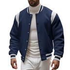 Herren sportliche Collegejacke R&B