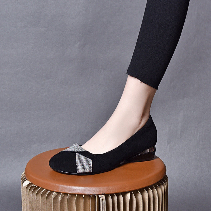 Damen Ballerinas mit funkelndem Dekor und komfortablem Fußbett R&B