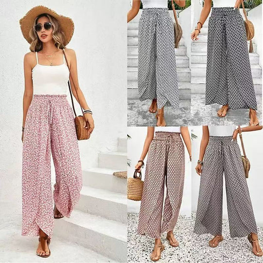 Damen Maxirock mit floralem Design und seitlichem Schlitz R&B