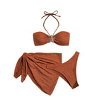 Damen Bandeau-Bikini-Set mit eleganter Muschel-Applikation R&B