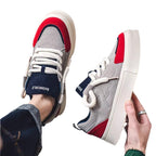 Damen trendige Plateau-Sneakers mit innovativem Design und rutschfester Sohle R&B
