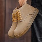 Damen Stiefeletten aus weichem Nubuckleder mit rutschfester Sohle