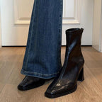 Damen elegante Stiefeletten mit hochmodischem Schnitt und robustem Blockabsatz R&B