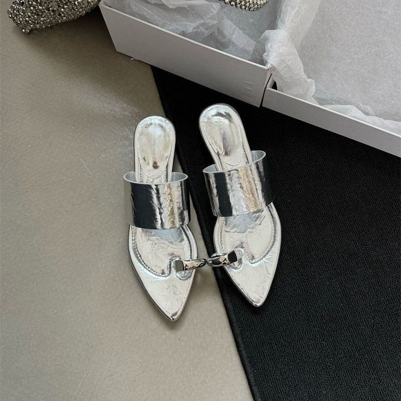 Damen elegante Mules mit funkelndem Design R&B