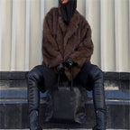 Damen Kunstfelljacke im oversized Design mit lässigem Schnitt R&B