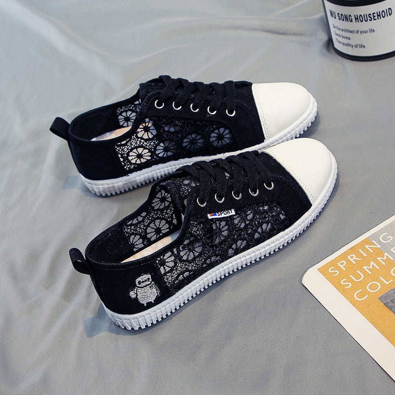 Damen Sneakers mit floralen Einsätzen und verstärktem Komfort R&B