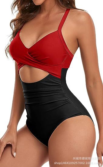R&B | Hohler rückenfreier Bikini mit engen Trägern