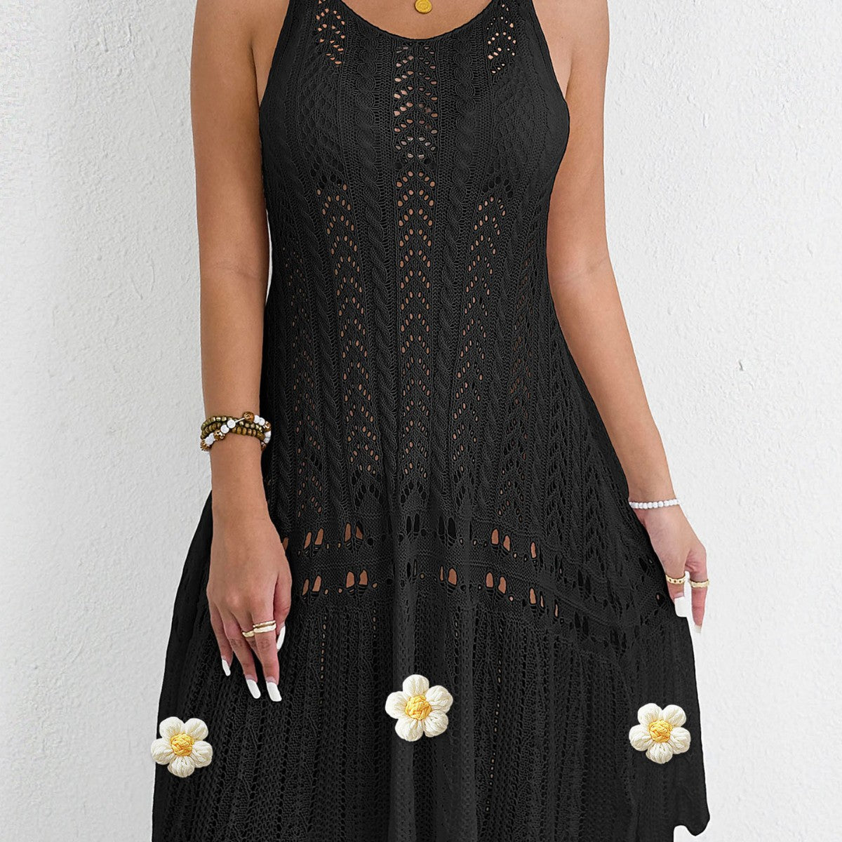 Damen gehäkeltes Strandkleid R&B 1779788034