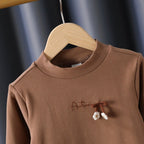Mädchen Langarmshirt mit elegantem Stehkragen und filigraner Bestickung R&B