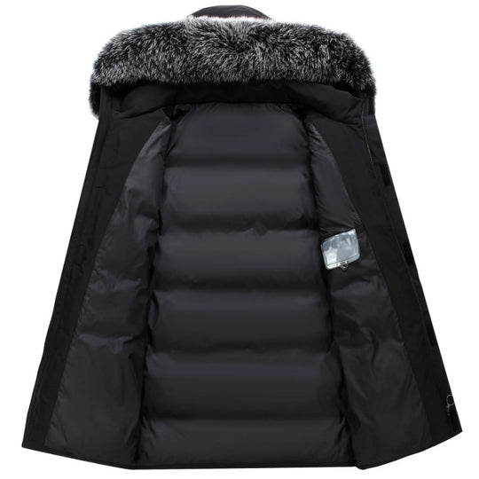 Damen Winterparka mit abnehmbarer Kapuze und kuscheligem Kunstfell R&B