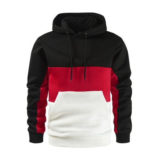 Herren Kapuzenpullover mit modischem Farbblockdesign R&B
