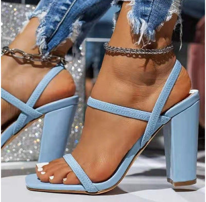 Damen Glamouröse High Heels mit zartem Riemendesign R&B