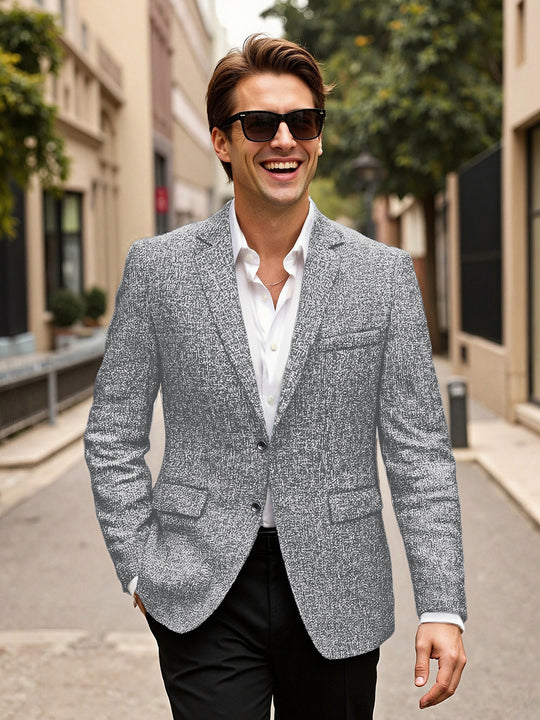 Herren eleganter Blazer aus Wolle R&B
