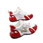 Herren Sneakers im sportlichen Design mit goldenen Akzenten und Drachenstickerei R&B
