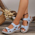 Damen bequeme Sandalen mit verstellbaren Riemen R&B