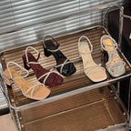 Damen elegante Sandalen mit Strassverzierungen R&B