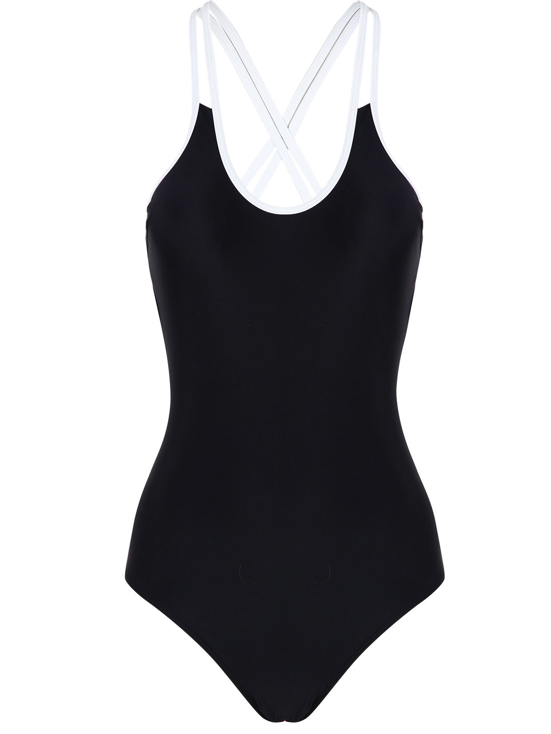 Damen Einteiliger Badeanzug mit trendigem Kreuzträger-Design R&B