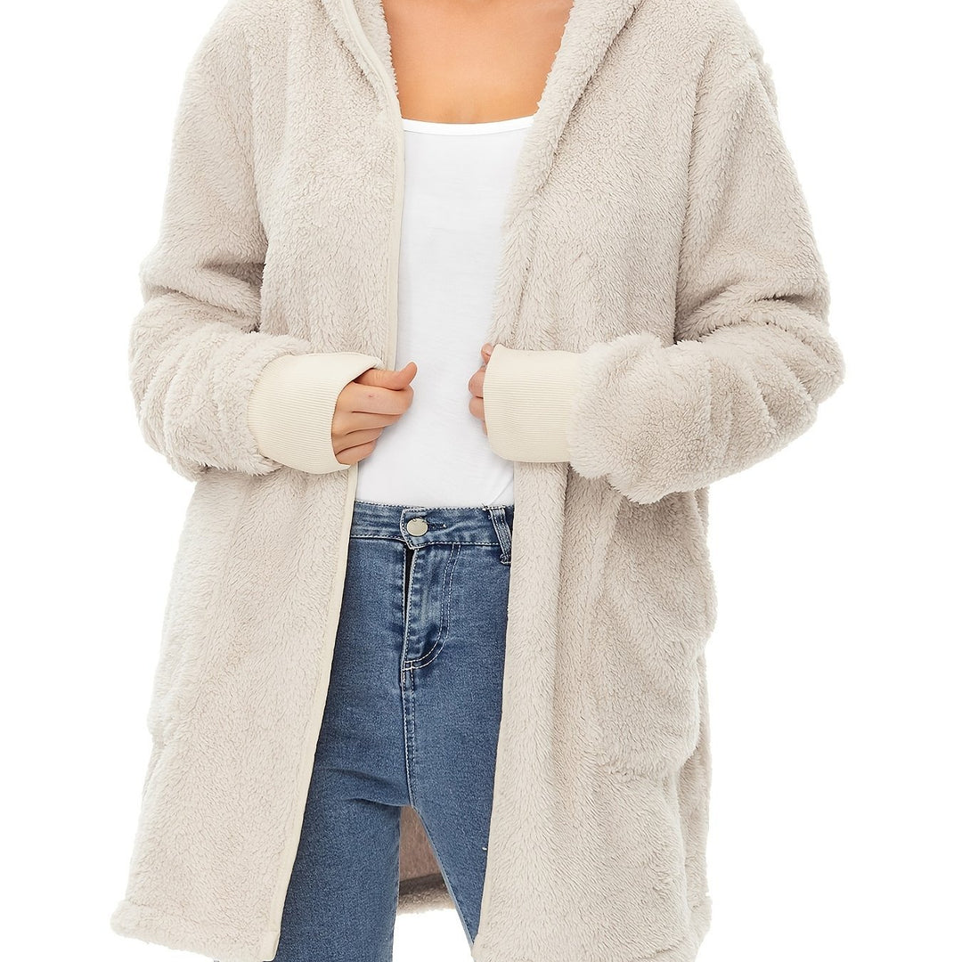 Damen weicher Fleece-Mantels R&B