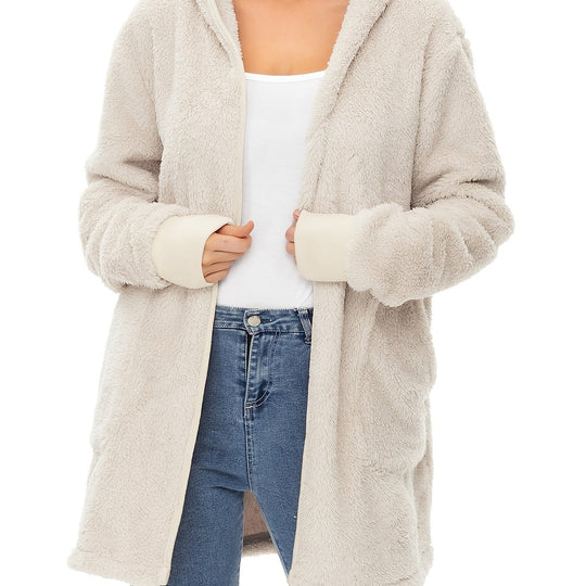 Damen weicher Fleece-Mantels R&B