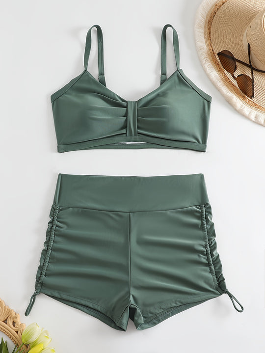 Damen Sportliches Bikini-Set mit innovativem Rüschendesign R&B