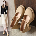 Damen Mary Jane Schuhe mit komfortablem Blockabsatz R&B
