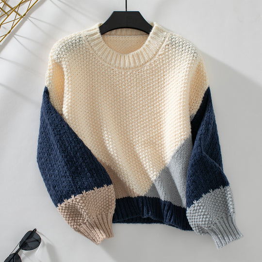 Damen gestrickter Pullover R&B