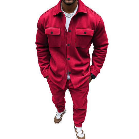 Herren Freizeit-Longejacke mit praktischen Knopftaschen und elastischen Details R&B