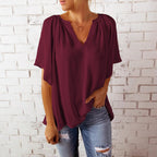 Damen elegante Chiffon-Bluse R&B