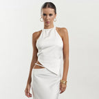 Damen Elegantes, figurbetontes Top mit schulterfreier Gestaltung R&B