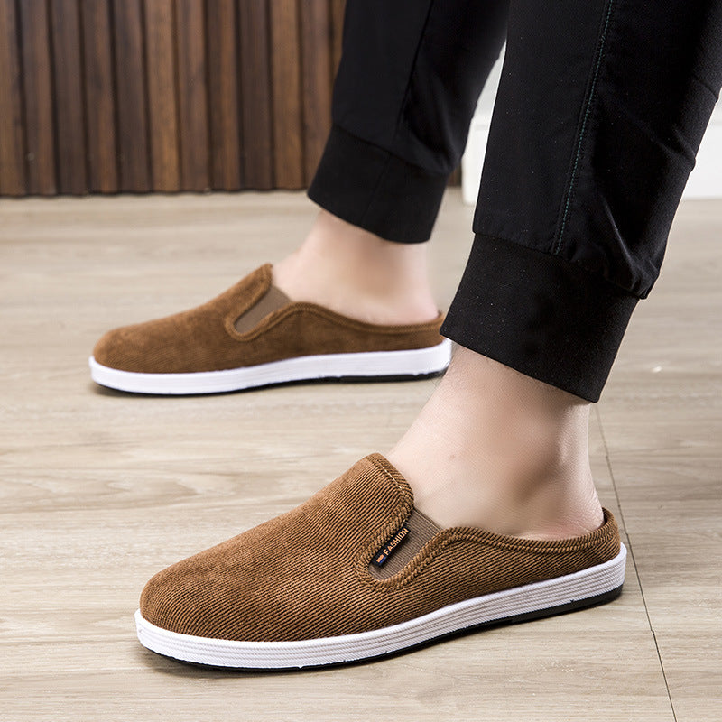 Damen Bequeme Hausschlüpfschuhe mit Rippstruktur R&B