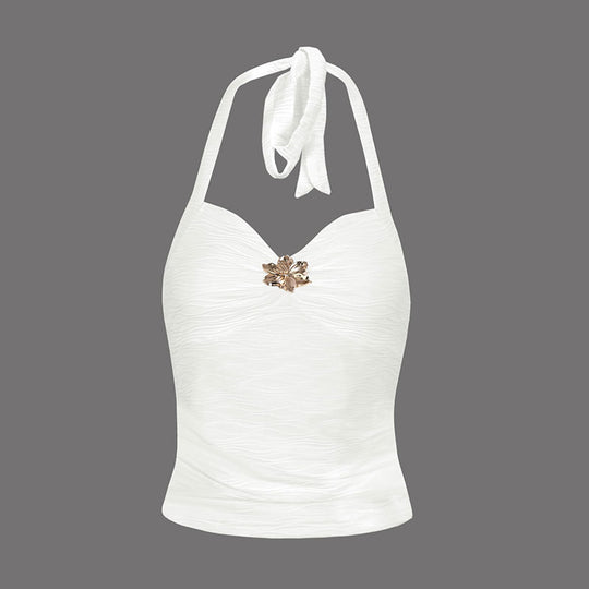 Damen Elegantes Trägertop mit floralem Design R&B