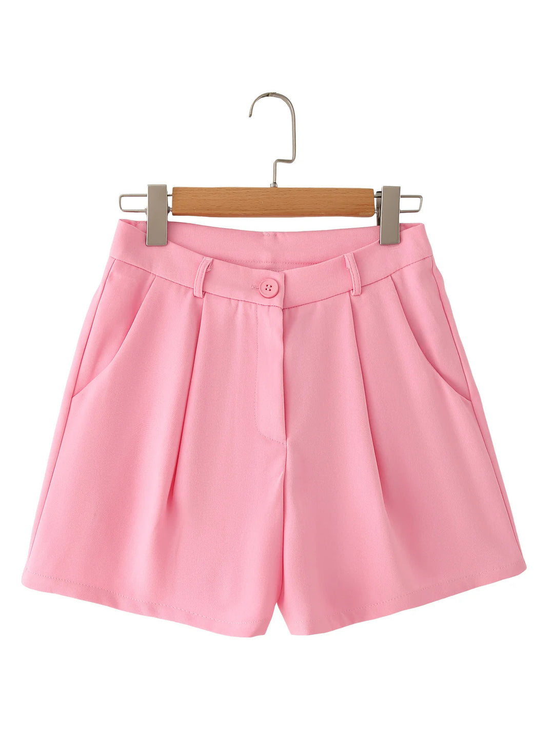 Damen Blazer-Short-Set mit eleganter Schnittführung und praktischen Taschen R&B