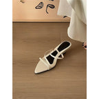 Damen elegante Slingback Sandalen mit feinen Riemen R&B