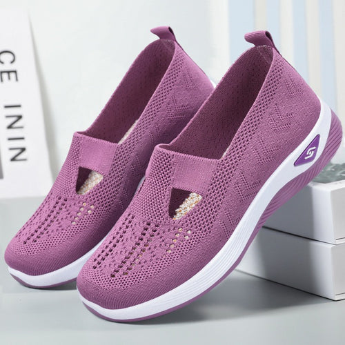 Damen Atmungsaktive Slip-On Sneakers mit elastischem Design R&B
