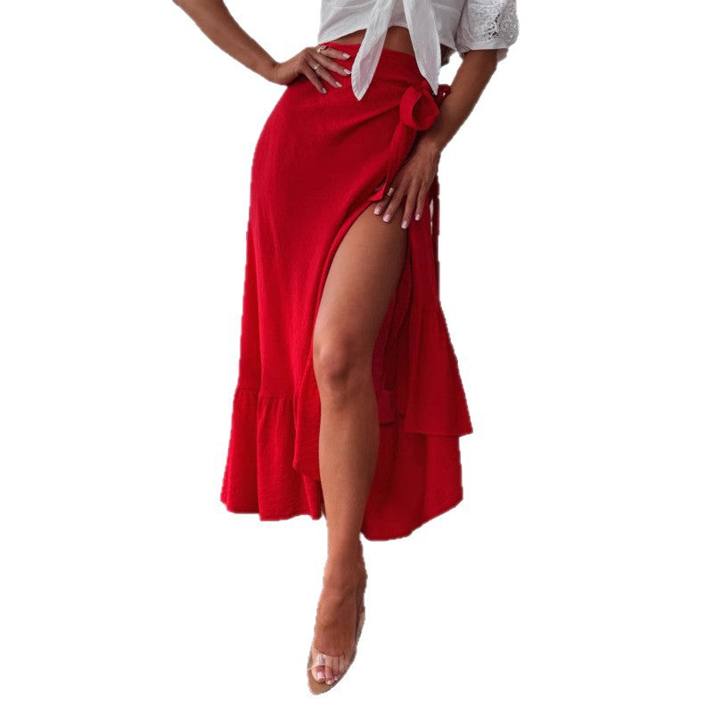 Damen Wickelrock mit Volant von R&B