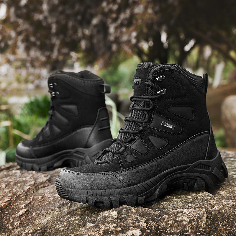 Herren Robuste Outdoor-Boots mit hohem Knöchelschutz und rutschfester Sohle R&B