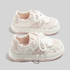 Damen Sportliche Sneakers mit einzigartigem Sternenmotiv und dämpfender Sohle