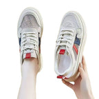 Damen Leichte Sportliche Sneakers mit atmungsaktiven Einsätzen