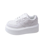 Damen modische Plateau-Sneaker mit dämpfender Sohle und atmungsaktivem Obermaterial R&B