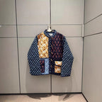 Damen Patchwork Steppjacke mit aufwendigen Mustern und praktischen Taschen R&B