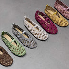 Damen Netz-Ballerinas mit elastischem Riemen und luftiger Oberflächenstruktur