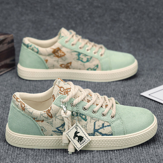 Damen Modische Sneakers mit einzigartigem Textil-Design R&B