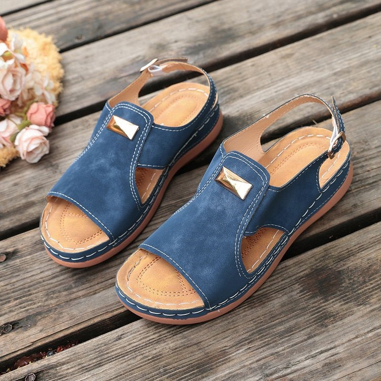 Damen Komfortable Sandalen mit verstellbarem Riemendesign R&B