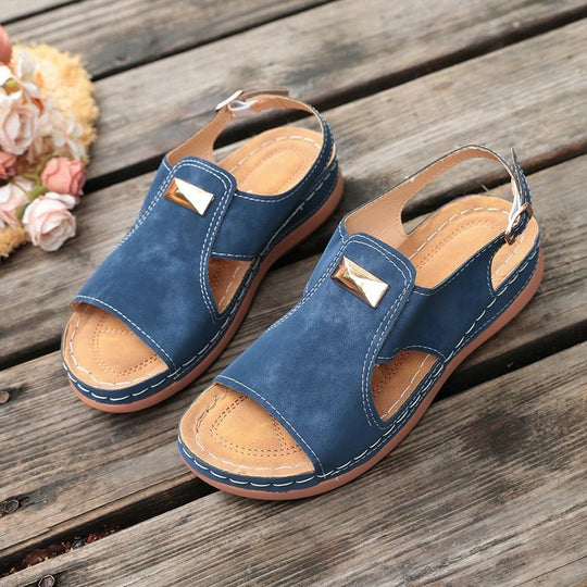 Damen Komfortable Sandalen mit verstellbarem Riemendesign R&B