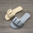 Damen Bequeme Slides mit dekorativem Knotenverschluss R&B