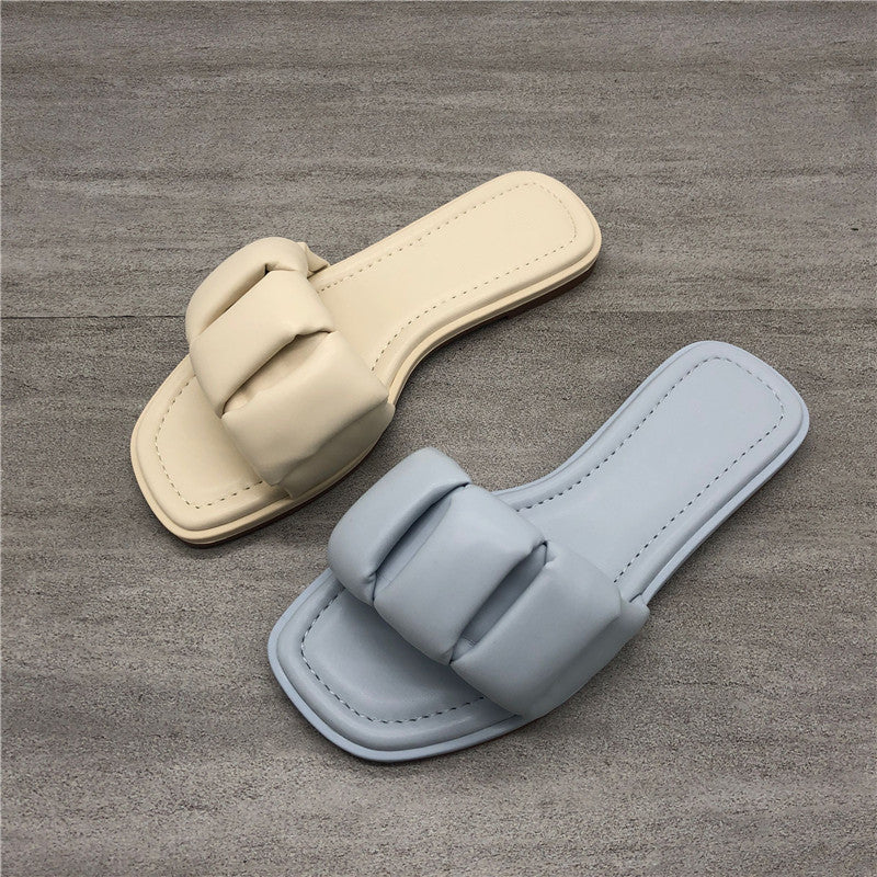 Damen Bequeme Slides mit dekorativem Knotenverschluss R&B
