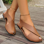 Damen Sling-Sandalen mit geschwungenem Design und bequemem Zehenbereich R&B
