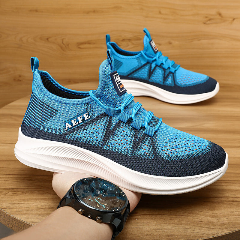 Herren Atmungsaktive Sport-Sneaker mit elastischem Schnürsystem R&B